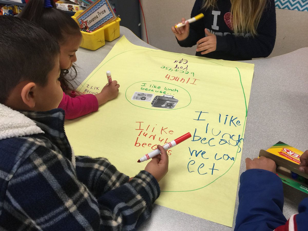 LangeElementary's tweet image. These Kinders are not only forming their own opinions, but writing about them. #soadvanced