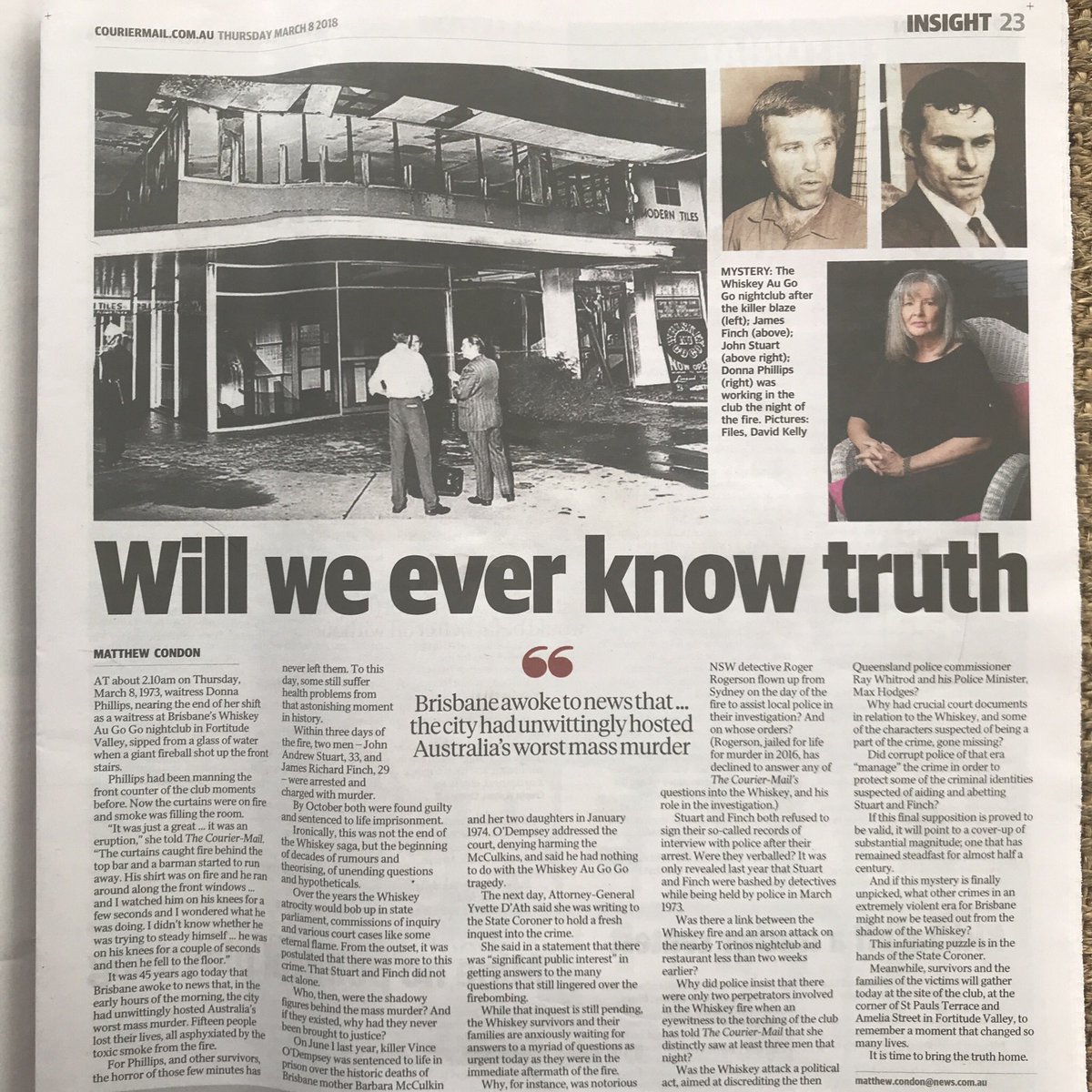 Stefan Armbruster on Twitter "Will we ever know couriermail? 