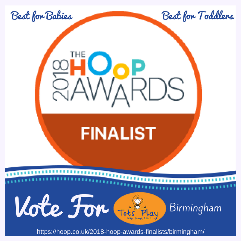TotsPlayBham's tweet photo. ***EXCITING NEWS***
We've been shortlisted for the 2018 Hoop Awards in 2 categories - Best for Babies &amp; Best for Toddlers!!
Could you spare a minute to vote for Tots Play Birmingham in both categories! 
Thank you in advance 🐵
https://t.co/llJRYdLaAb
#hoop #thegirlsmeanbiz https://t.co/7Uo2tCkJso