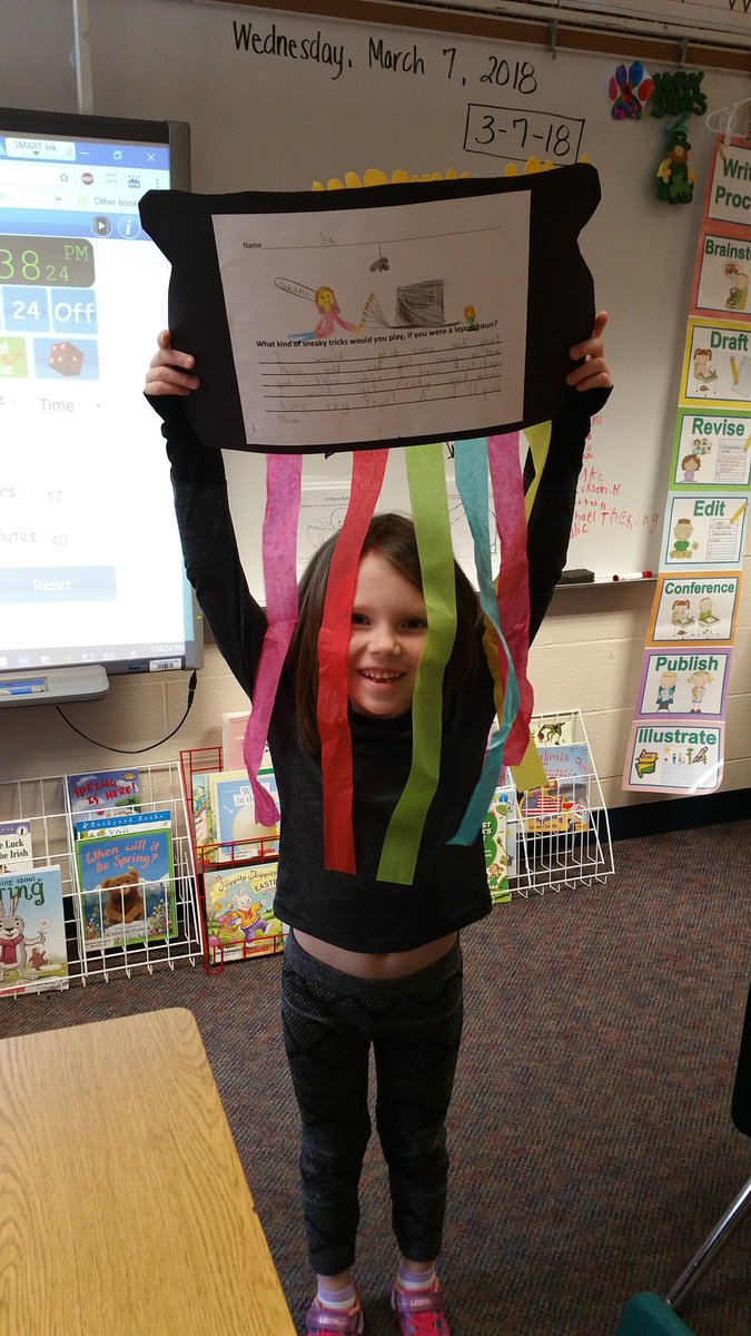 The little leprechauns in room D23 have been busy writing about what sneaky tricks they would play! #kenstoninspired