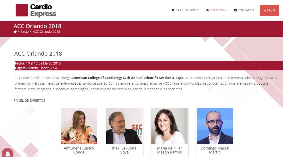 icorvilud's tweet photo. Tras #directoonline #LivePractica y #ritmo18 viene #ACC18 (#Hashtag oficial) Confio en #cardiotuiteros #cardioexpress @secardiologia #ACCEP #ACCIC #cvPrev #sportscardiology #HeartFailure #clinicaltrials #ACCimaging @ACCinTouch #ACC18 #Tweetup https://t.co/lomJkdWy1M