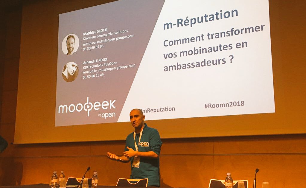 ArnaudLeRoux's tweet photo. Trop heureux d’avoir fait cet atelier avec @MatthieuScotti !
Merci aux participant(e)s pour les nombreuses questions finales et les interactions de qualité !
À demain pour les interventions de @MathieuVegas et @LMA_Open ! Poke @swizi_byOpen #ROOMn2018 #mReputation https://t.co/HuuUTpgLxQ