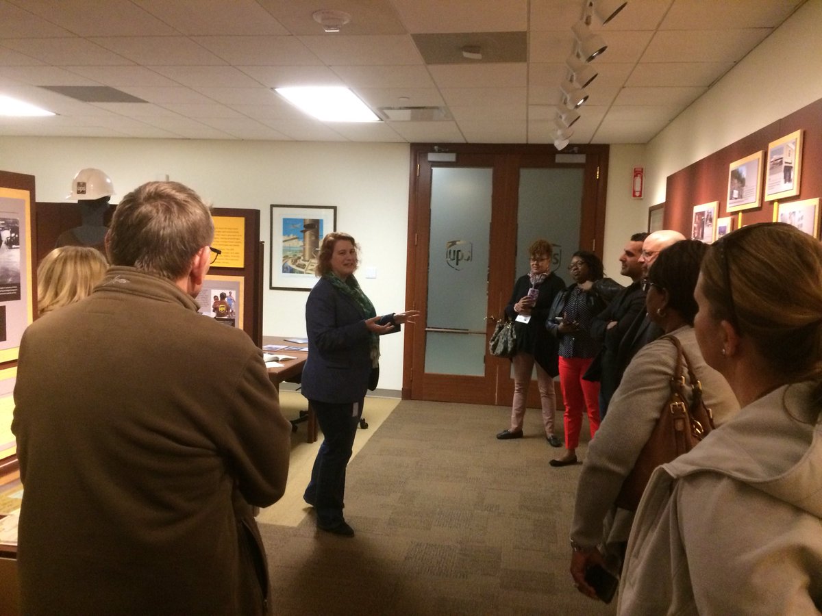 Participants from our #UPSPFW workshop visiting the UPS Archive at the Corporate Office.  <a href="/UPSers/">UPSers</a> <a href="/FinamoreJoe/">Joe Finamore</a> <a href="/Stefani1Maureen/">Maureen Stefanini</a>