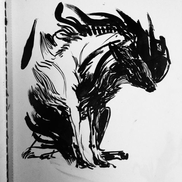 Holy cow, I used to sketch like crazy. I've still yet to get the full-time, long-commute post or pre-work motivation back #sketchbook #illustration