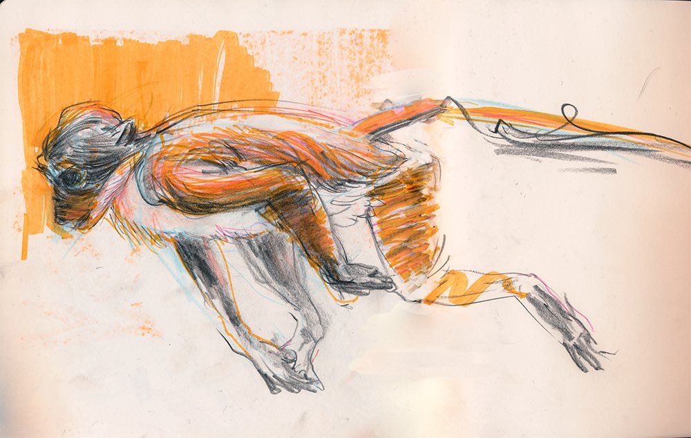 Holy cow, I used to sketch like crazy. I've still yet to get the full-time, long-commute post or pre-work motivation back #sketchbook #illustration