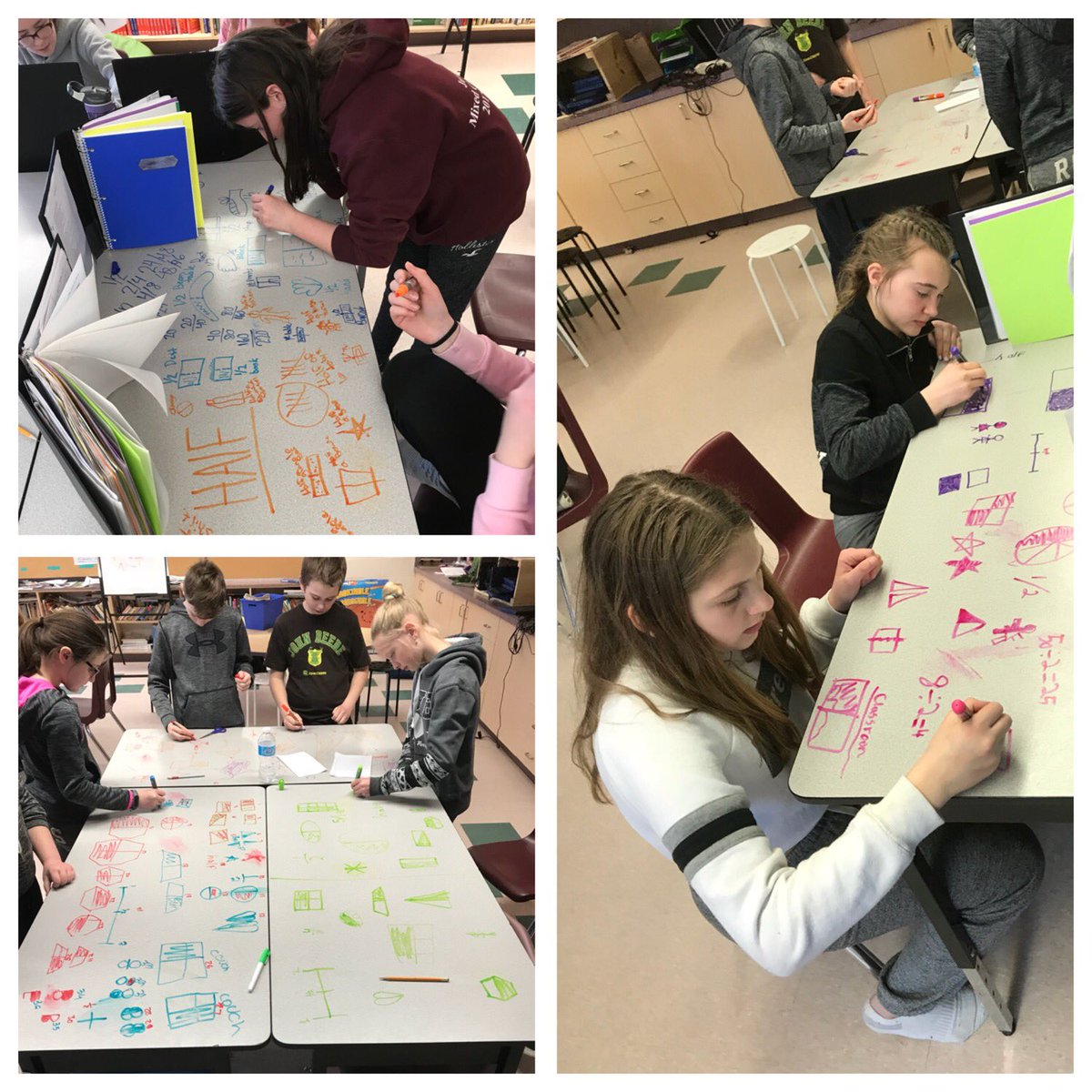 CoralMc's tweet image. How many ways can you show me half? @WoodvilleES #wolvesmath