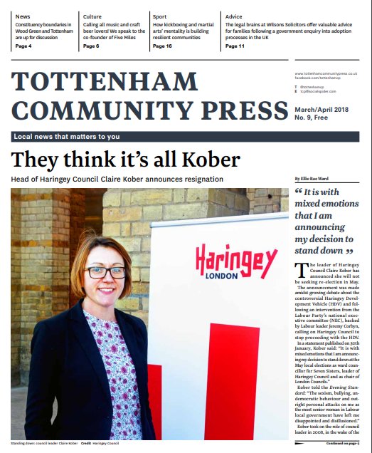 Hot off the press! The latest issue of TCP is OUT NOW - packed with quality local news FEAT: <a href="/WFCTweets/">WalthamForestCollege</a> <a href="/PHASCA4/">PHASCA</a> <a href="/fivemileslondon/">Five Miles</a> <a href="/singtottenham/">Tottenham Singers</a> <a href="/Martial_Way/">Martial Way Training</a> Read it online here: ow.ly/BIKE30iOcvy