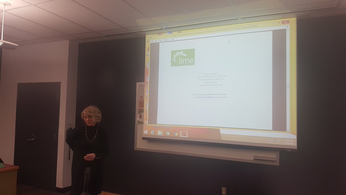 LisaAKuiper's tweet photo. Lime Connect Info Session for SWD @BrockUniversity-great information on disclosure, scholarships and employers hiring SWD #LimeConnect #BrockCareerZone #hiredisabilities #employmentsupport https://t.co/ztrZ7DdR4B