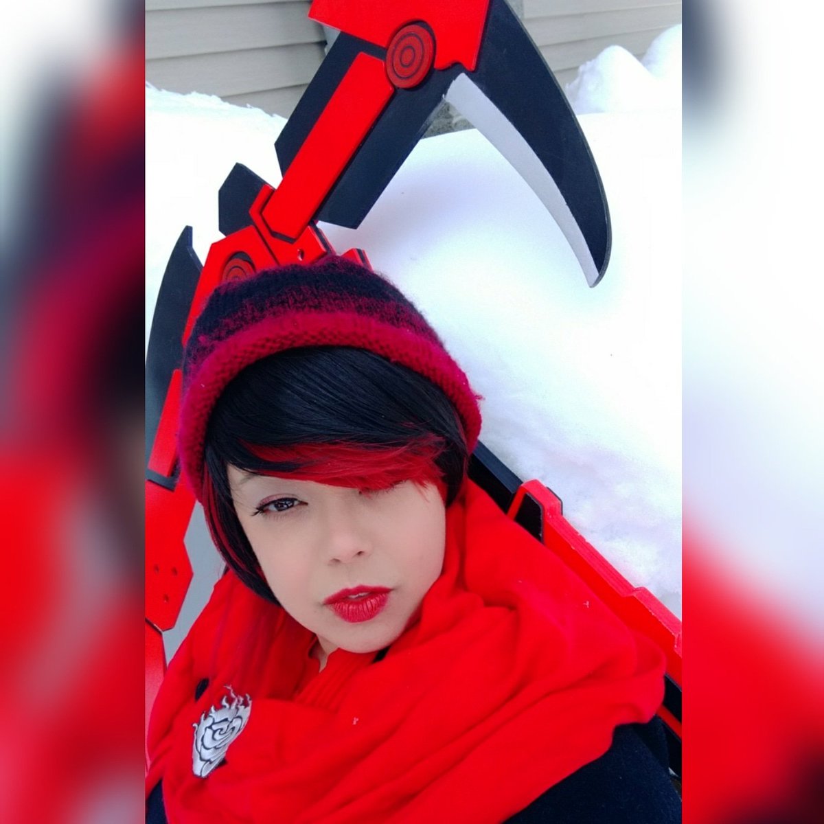 ChelleBelleCos's tweet photo. I would really like to do another rwby winter shoot with friends esp. Weiss so I could tell her Winter is coming!! Muh ha ha ha!! 🌹🍪#roosterteeth #rwby #roosterteethcosplay #rwbycosplay #rwbyruby #rwbycosplayer #rubycosplay #rwbyrubyrose #cosplayer #cosplay #cosplayersoftwitter https://t.co/NwlLApMlq9
