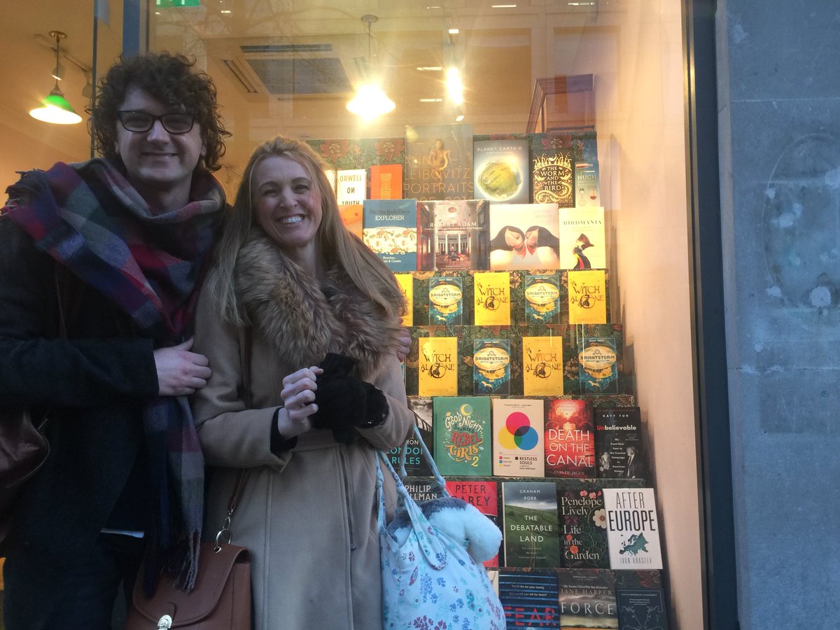 JamesENicol's tweet image. #AWitchAlone #brightstorm sharing the window at @Dauntbooks #cheapside @chickenhsebooks @scholasticuk
