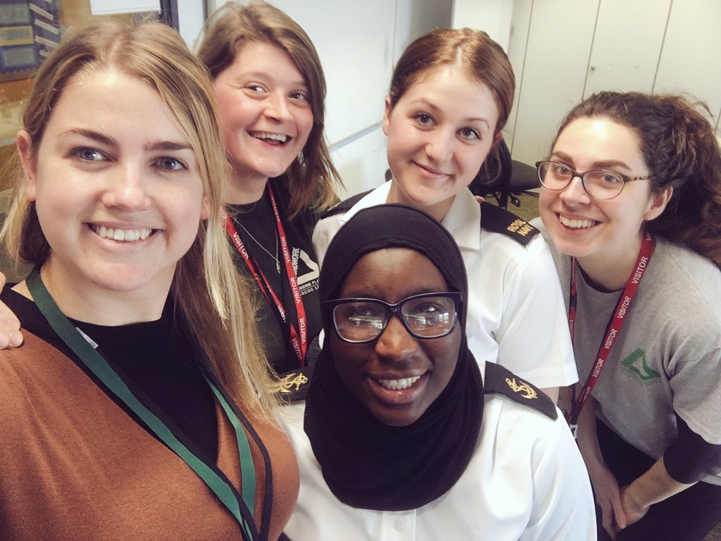 Amazing women at work! Thank you Royal Navy for another excellent session for U-Garden Project! #IWD2018 #madeintheroyalnavy @GroundworkLON @RoyalNavy @ConserveNature