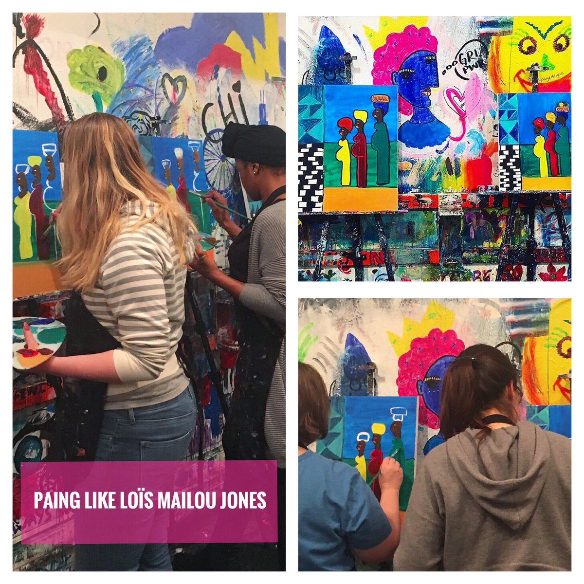 ChelloAnneArt's tweet image. So happy to see students at our first class spotlighting artist Loïs Mailou Jones last night. #5WomenArtists #artprograms