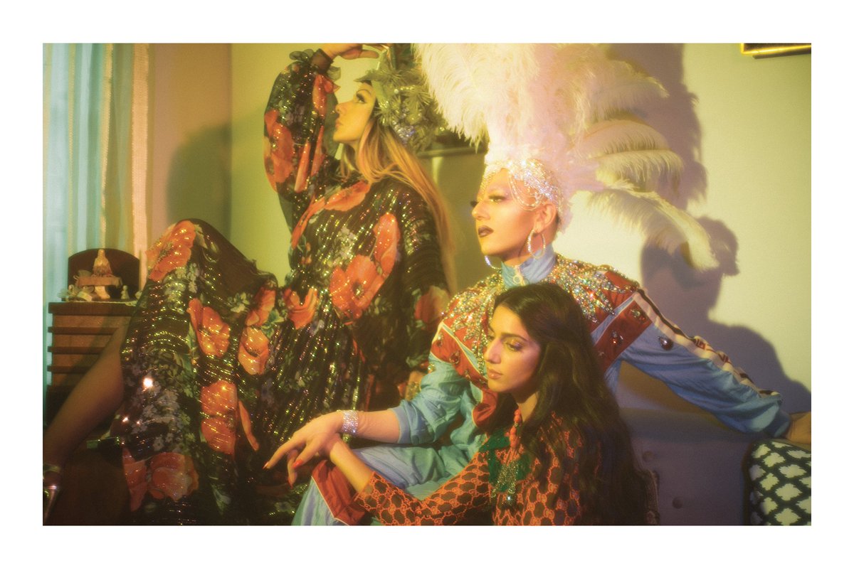 gucci's tweet photo. #AmandaCharchian, and Beirut based performers #AnyaKneez and #BassemFeghali in #GucciSS18 by #AlessandroMichele for @SorbetMag ’s March 2018 issue. #GucciEditorials
Photographer: Mohamad Abdouni
Stylist: @kateahazell https://t.co/iqm9lXelve