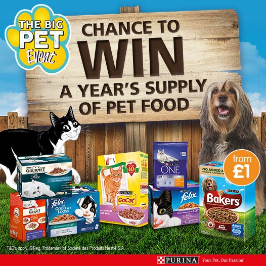 bmstores's tweet image. 🐶 #COMPETITION TIME! 🐱

FLW/RT &amp;amp; comment #BMPurina for the chance to #WIN a year's supply of @Purina Pet food!

Competition ends 8am 9/3/18