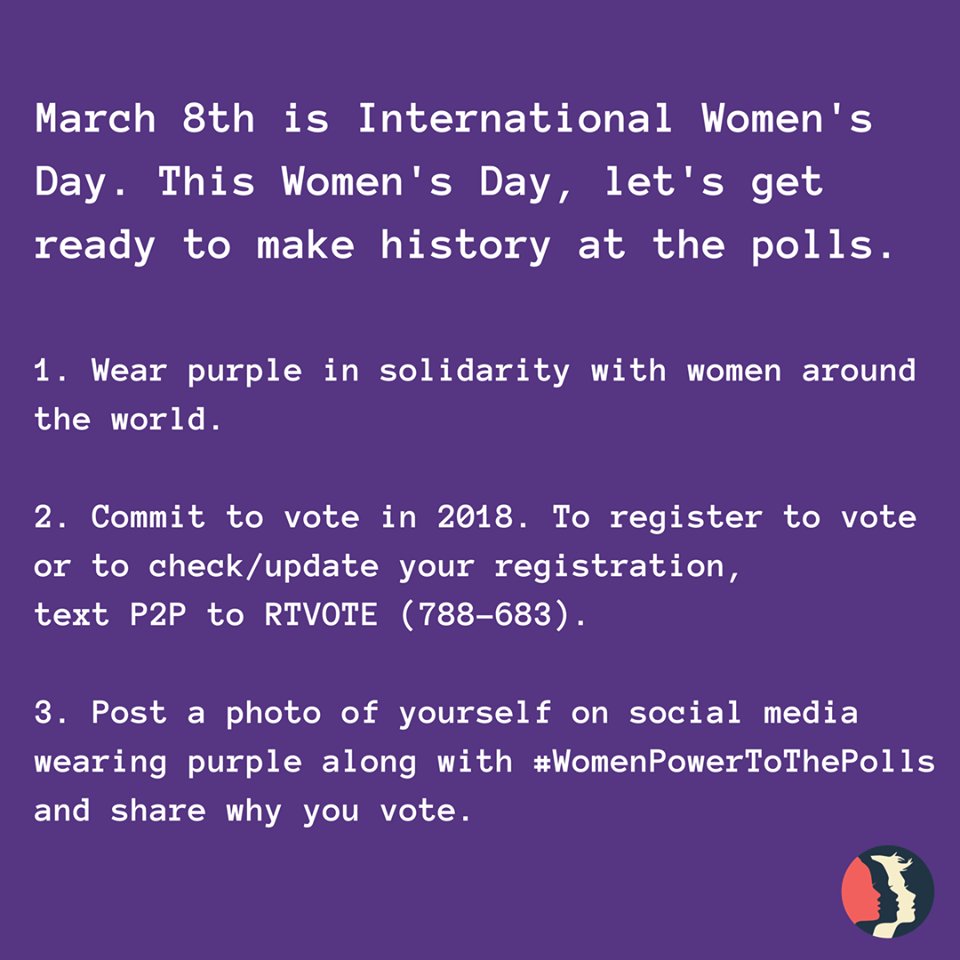 #InternationalWomensDay2018 #MarchOnThePolls