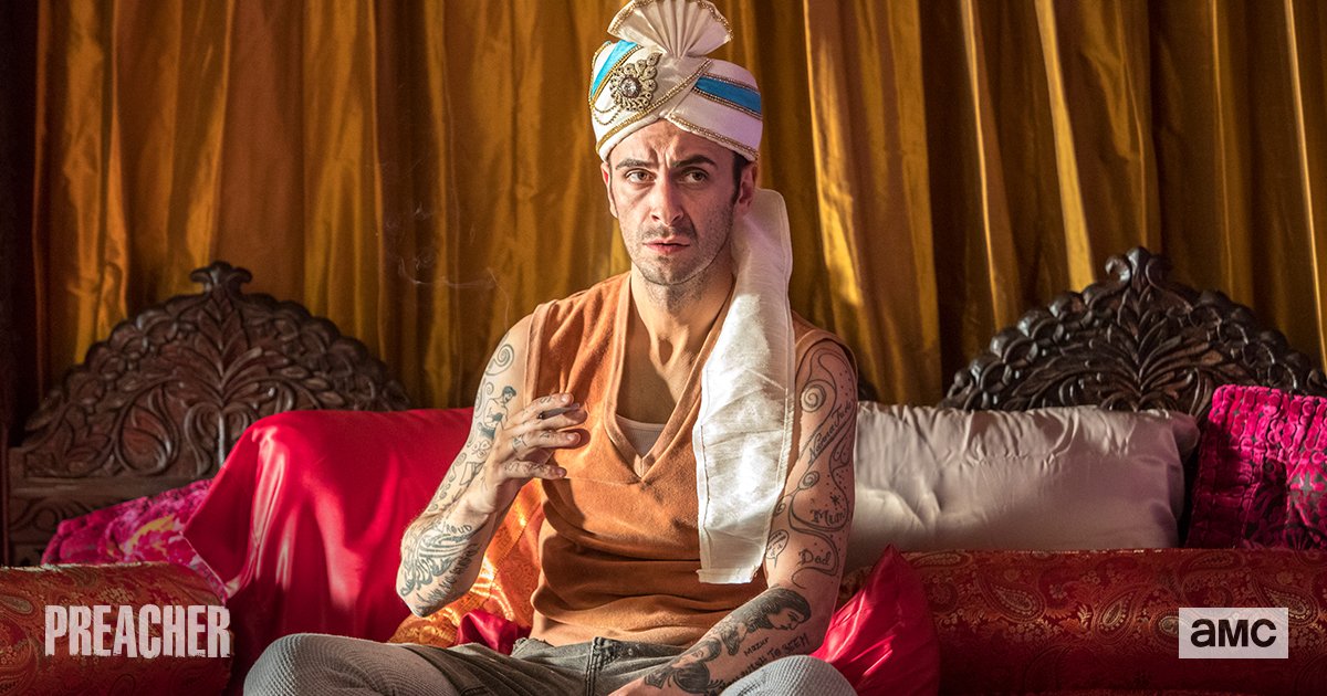 PreacherAMC's tweet photo. Even vampires get to celebrate. Happy birthday to #Preacher’s Joseph Gilgun. https://t.co/LeF7H9V7jx