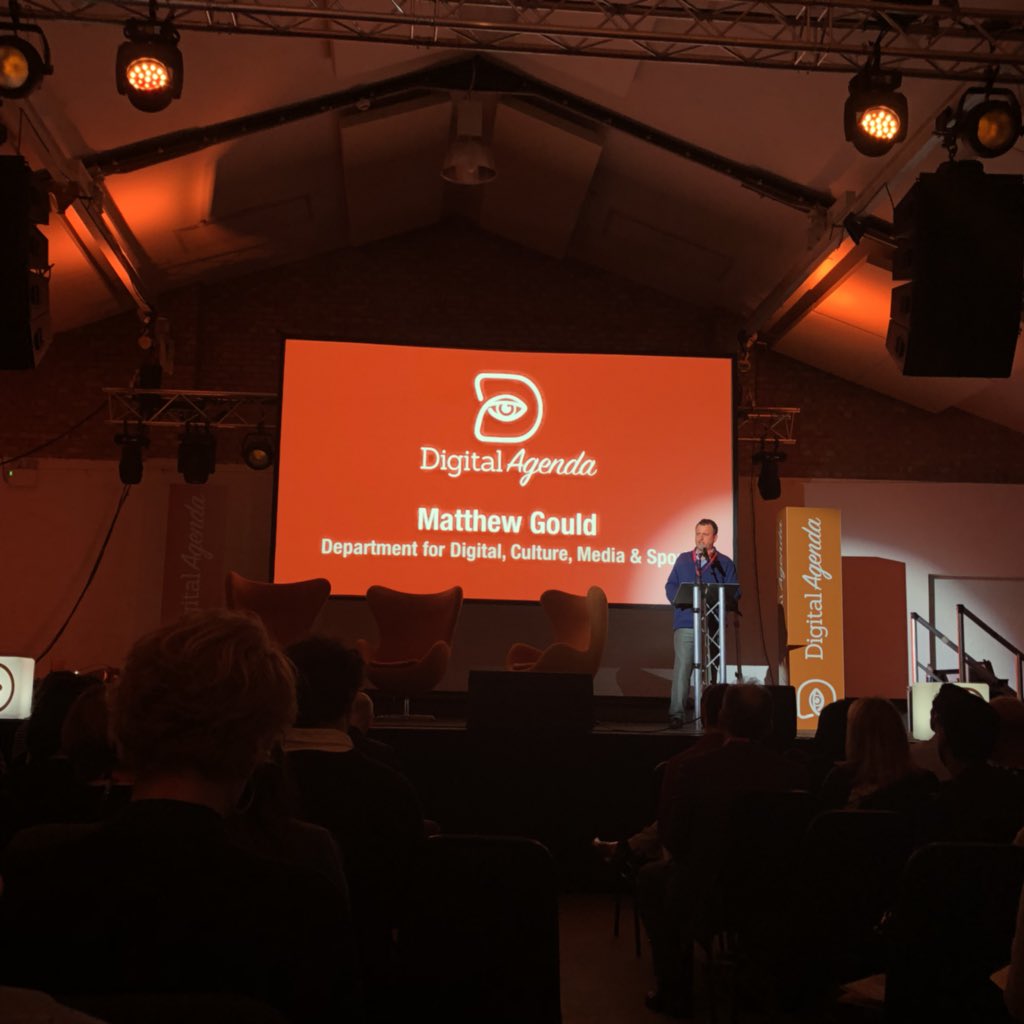 _RobinsonM's tweet image. Matthew Gould: We can look up the exponential curve with hope. But we face something of a “techlash”. These are real concerns, not a last Luddite spasm. Tech throws up first-order questions that we as a society need to answer. 
@matthewsgould
@DigitalAgenda_ #ImpactAwards