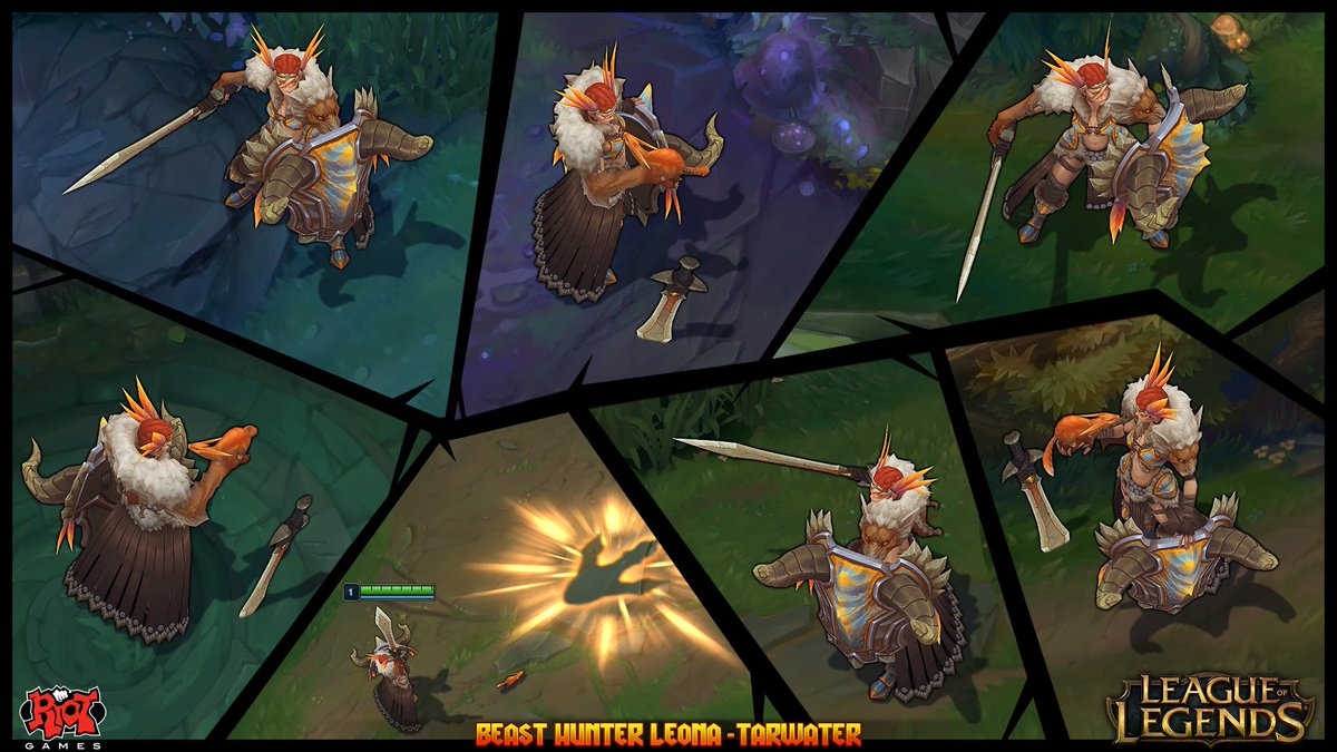 riotgames's tweet photo. Second place in character art was Michael Tarwater's epic Beasthunter Leona #RiotCreativeContest https://t.co/qAGW89GuG5