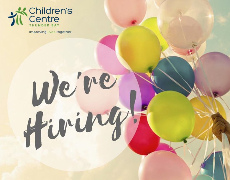 If you are ready to join a growing, dynamic and caring team, apply to work with us today!  
For additional information: childrenscentre.ca/en/get-involve… 
Current positions include: Part-Time Housekeeper and Full-Time Social Worker.