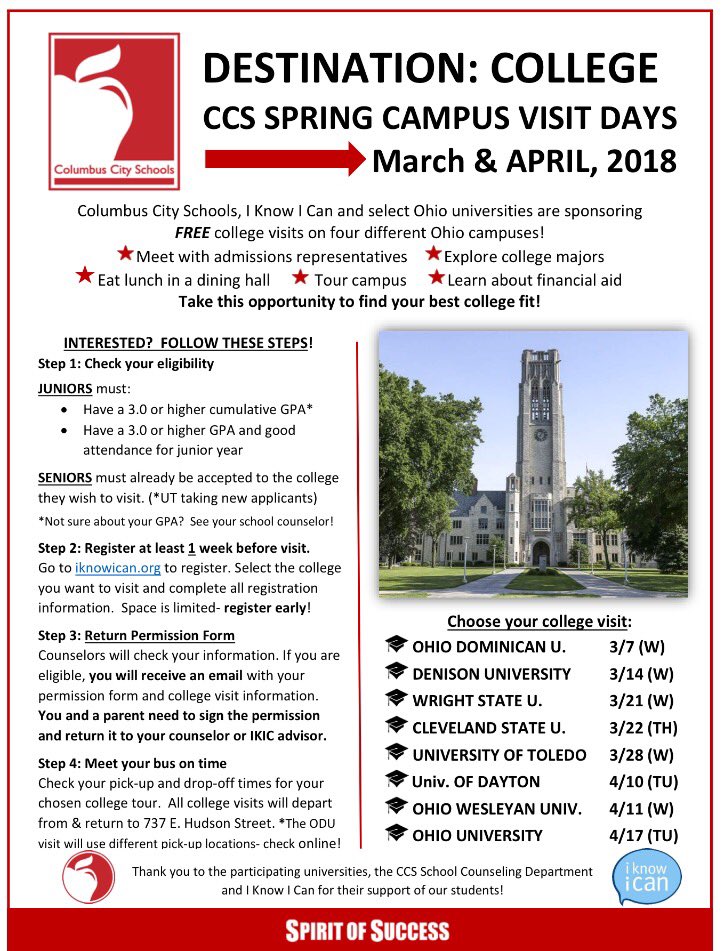 IKnowICan88's tweet photo. Spring College Visits! Register at https://t.co/X8TAgrOy7O https://t.co/PWQh8dO1qu