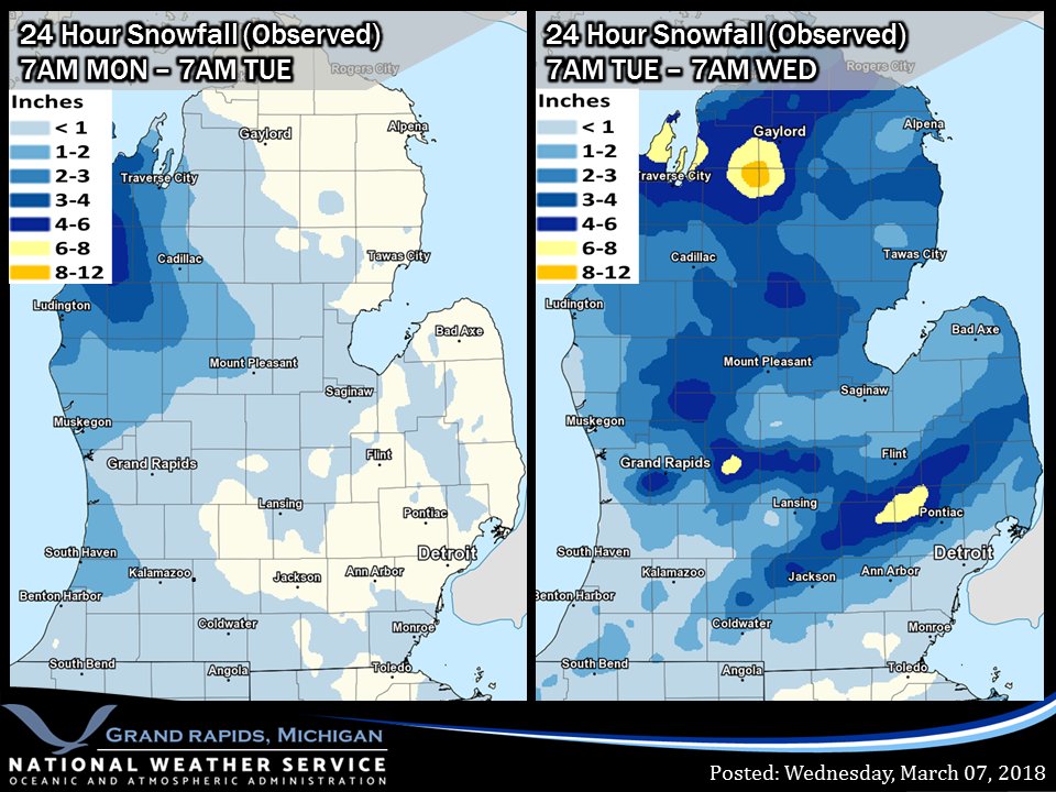 NWS Grand Rapids on Twitter "A pesky upper low resulted in wet snow