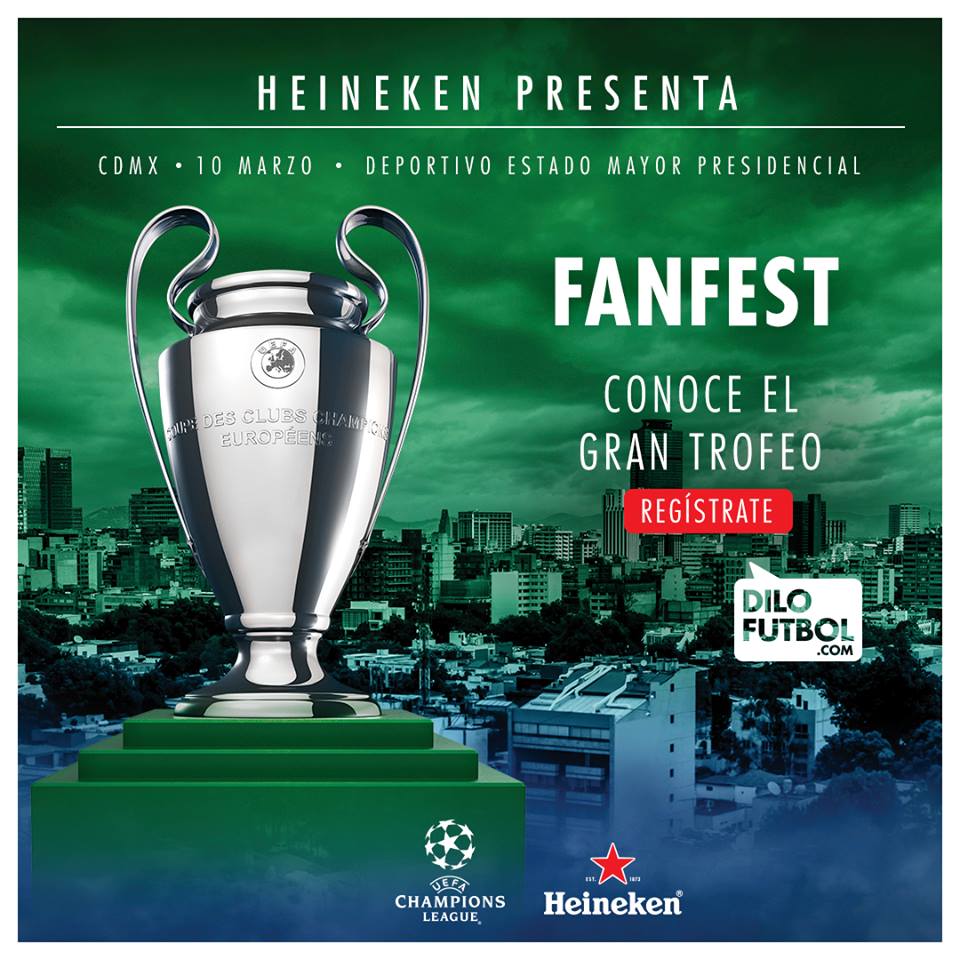 dilofutbol's tweet photo. La Ciudad de México recibe el
UEFA Champions League Trophy Tour presentado por Heineken. 🏆⚽
Regístrate en https://t.co/sB7L9iIWKw
#ShareTheDrama #ShareTheTrophy
@Heineken_MX 

#ChampionsLeague #dilofutbol https://t.co/gkfwiDF7S4
