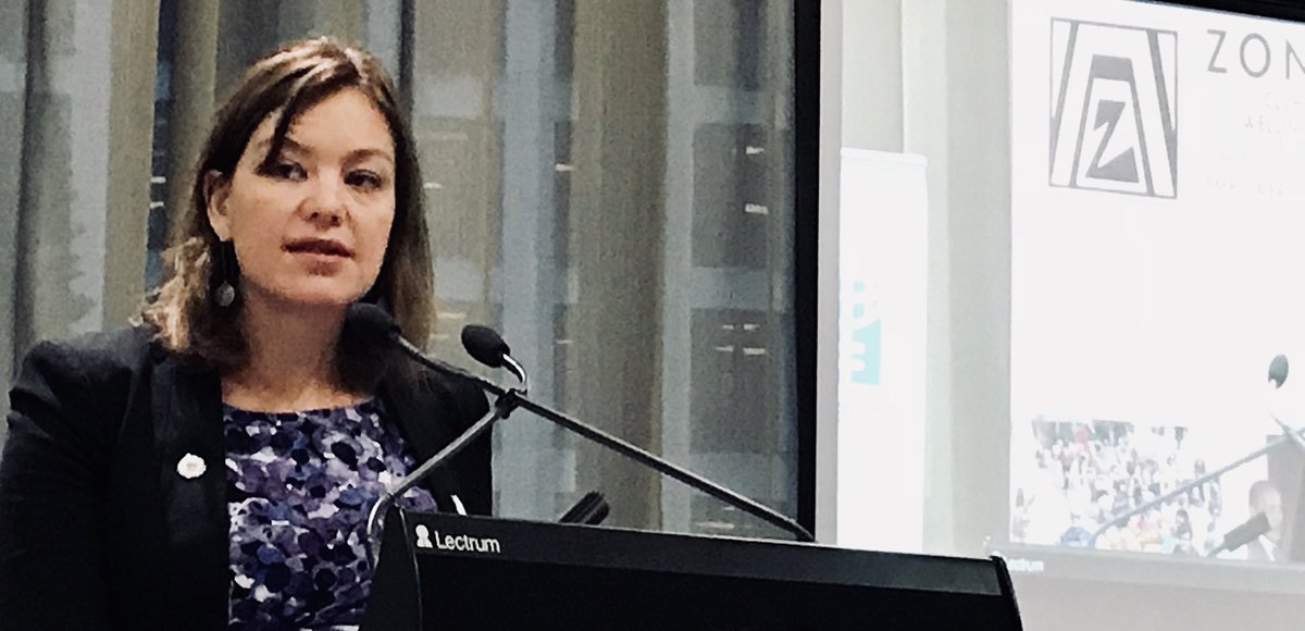 #NZ 🇳🇿Minister of #Women’s Affairs <a href="/JulieAnneGenter/">Julie Anne Genter</a> at #IWD2018 breakfast at Parliament, #Wellington. Expresses strong commitment of new government to #genderequality &amp; #humanrights. <a href="/jacindaardern/">Jacinda Ardern</a> #IWD2018BreakfastParliament
