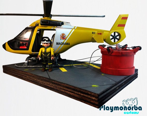 playmonorba's tweet photo. Helicóptero antiincendios del MAGRAMA (@mapamagob) con cuba y técnico #BRIF.
#HelicopteroAntiIncendios
#BRIF
#MAGRAMA
#CustomPlaymobil https://t.co/gwTLKNLqwv