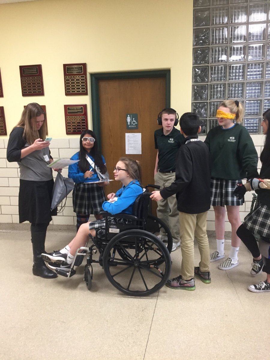 themolly_lama's tweet photo. Whoever said middle school is a tough time for everyone was wrong... Shout-out to these AWESOME 8th grade students on their Scavenger Hunt at Holy Spirit! Had a blast today! @JosephMaleyJMF #servingchildrenofallabilities https://t.co/KFJdtlV8ur