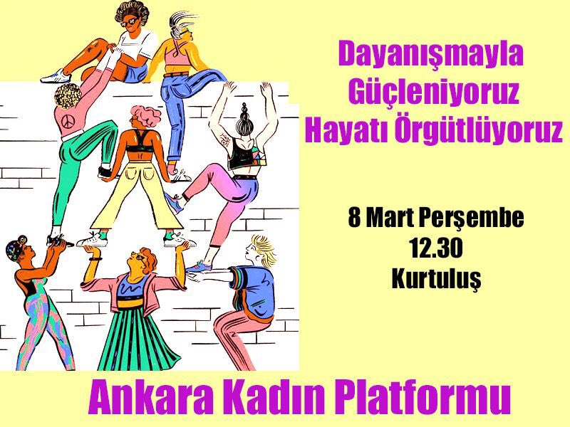 KadinlarVar's tweet photo. Yasaklar Sizin, Sokaklar Bizimdir! 
Kadınlar 8 Mart'ta #Ankara Kurtuluş'tan, Kuğulupark'tan, #Morfest'ten sesleniyor

#8MarttaKurtuluştayız https://t.co/rjZjFl8IrE