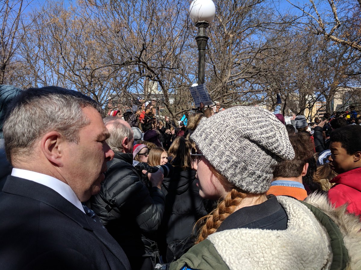 CwodMN's tweet photo. It did my heart good to see so many young people exercising their civic duty and standing against gun violence at today's #MNStudentWalkout at the capitol. Enough is enough #mnleg #EndGunViolence https://t.co/N9zNrWXwEt