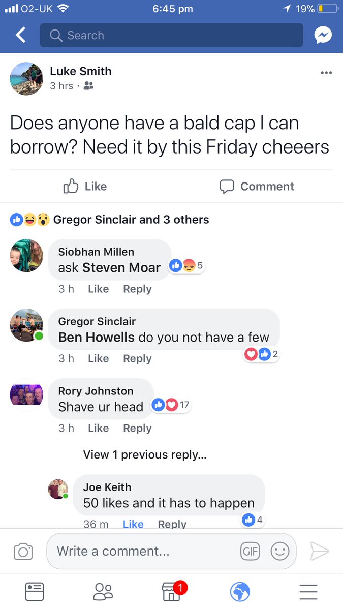 50 RTs and Luke will shave his head