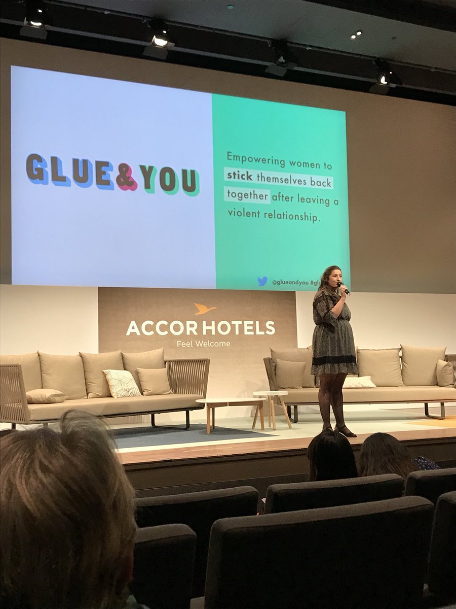 Our team is so proud of Marley for her courageous pitch and for taking Glue &amp; You global! #GlobalSWWomen