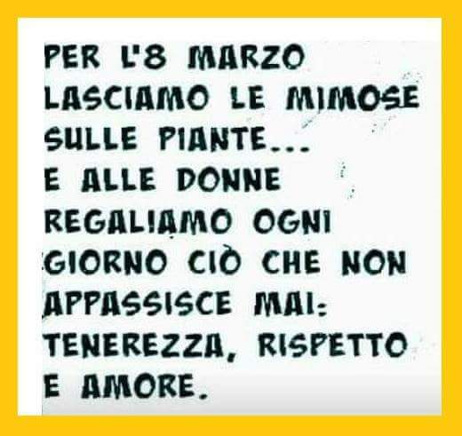 DeriuRegina's tweet photo. #SeDicessi che 
Per l'8 marzo
Lasciamo
Le mimose
Sulle piante
E alle donne
Regaliamo ongni giorno
Ciò che non appassisce
Mai
Tenerezza, rispetto,
E Amore
#ScrivoDiStelle
Buonanotte a tutti voi https://t.co/2iLlaKAR1t