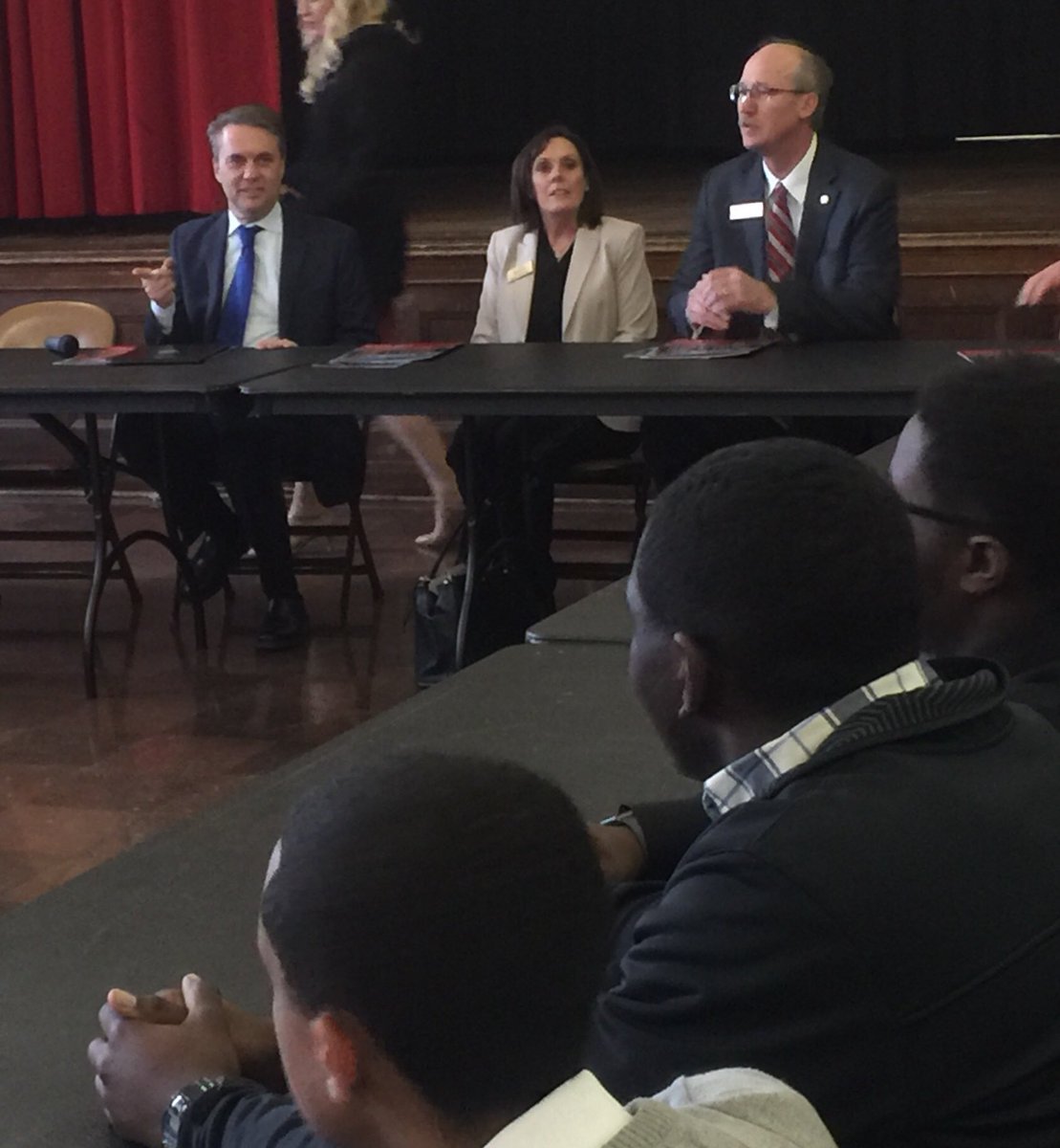 Gov Jeff Colyer at KCK’s Wyandotte High announcing a new education policy council for Kansas.  Goal: try line up education with 21st workforce. #Kseducation