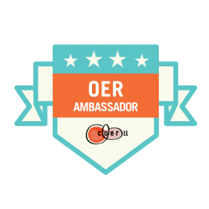 OpenGerman's tweet photo. @JoerdisWeilandt got her @COERLL badge for her #OpenEducation work in Language Teaching. We are happy to chime in with our congrats! Change starts with every one of us!!! #oer #oeweek #languageteaching #languagelearning https://t.co/U5w7AEPTOI