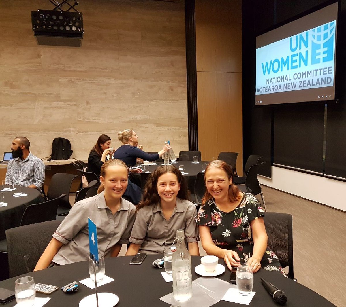 Great turnout at <a href="/ANZ_NZ/">ANZ NZ</a> #iwd2018 event in Auckland #pressforprogress - thanks for coming along Carmel College girls too!