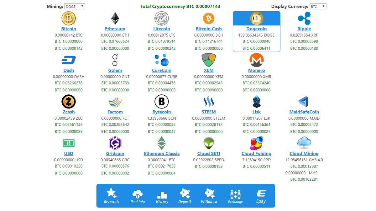 #Eobot #Bedava Crypto Para Mining yapabilinir! Burada gün´de bir defa Faucet´i kullanip Altcoin veya GHS toplayip baslayabilirsiniz 😉
Denemesi bedava goo.gl/Mj5TL9