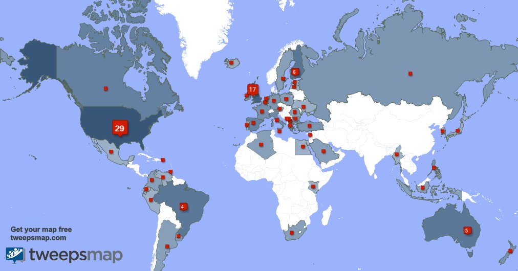 FINlovatic_'s tweet photo. My followers live in USA (28%), UK.(16%)... Get your free map: https://t.co/h4uPfPyfjz https://t.co/pFiHCGHpvG