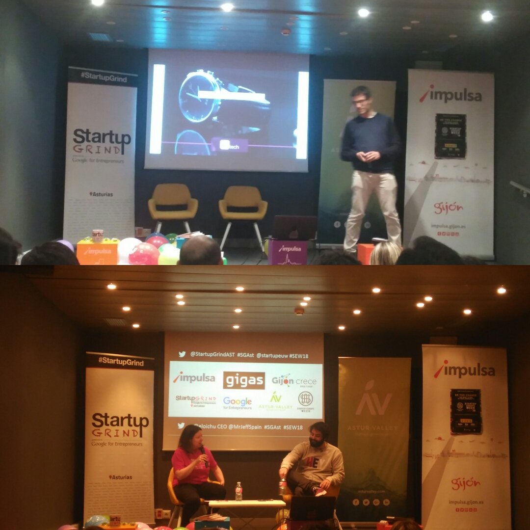 CECurtidora's tweet photo. Celebrando el tercer #Aniversario de @StartupGrindAST , escuchando a @wetech_sense y @MrJeffSpain #Enhorabuena #SGast https://t.co/vEOD1z1pEg