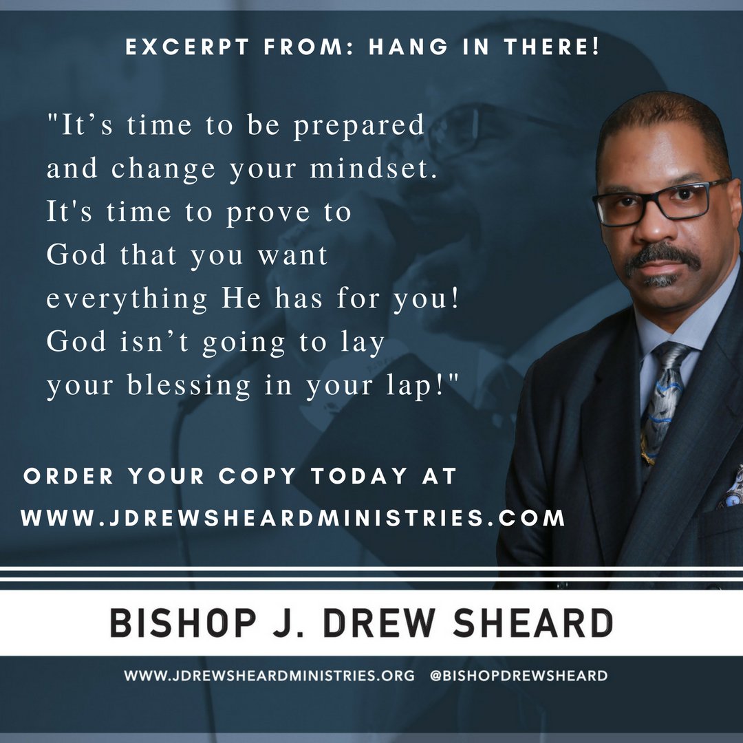 Hang In There! You can't get new blessings with an old mindset! It's time to shift!
#hanginthere #bishopdjrewsheard #awordfromBishop #geicogic