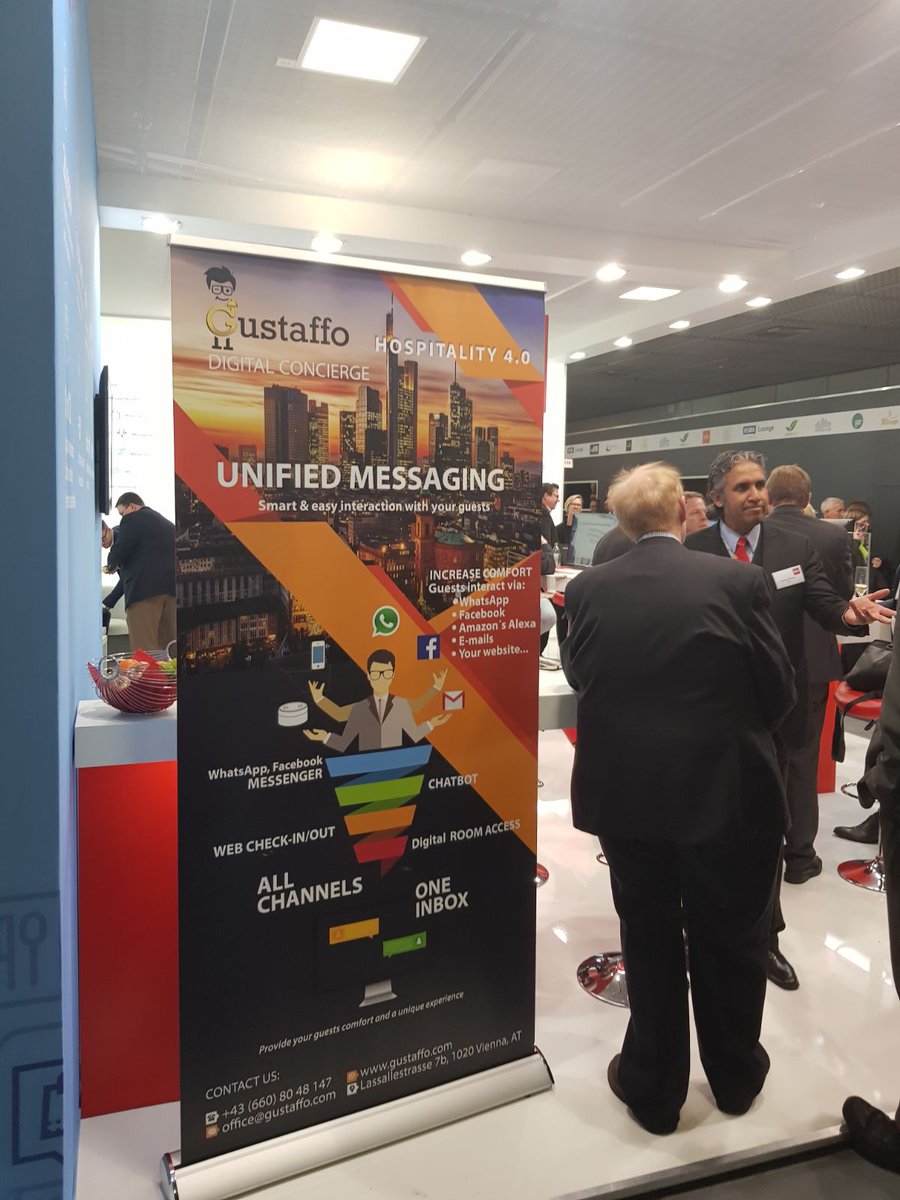 gustaffoCom's tweet photo. Meet our team at @ITB_Berlin 2018 and see the future of guest communication - Booth 113a, Halle 8.1 #ITB2018 #itbberlin2018 #ITBBerlin https://t.co/8ttGvoguv2