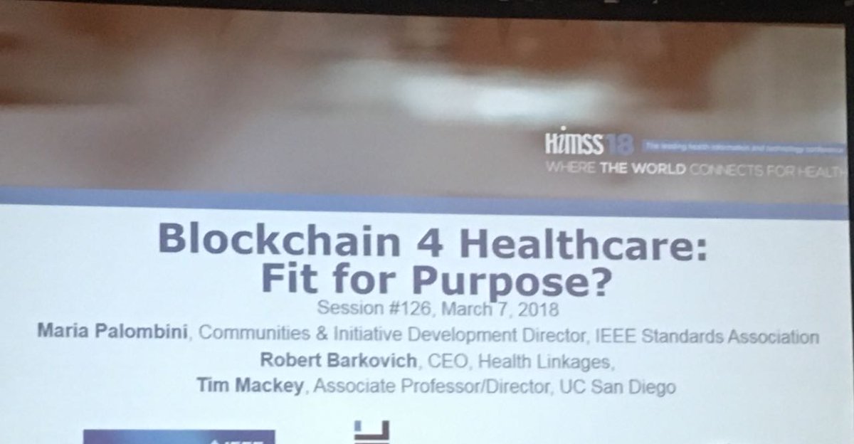eSaludCol's tweet photo. En #HIMMS18 conociendo las aplicaciones de Blockchain en salud. Más que interesante, desafiante! Una herramienta efectiva para incrementar la eficiencia y atacar la corrupción del sector salud ? #eSalud2018 @HealthLinkages @sandrainesrozo no te pierdas ninguno de los temas . https://t.co/aVGgKYnwwy