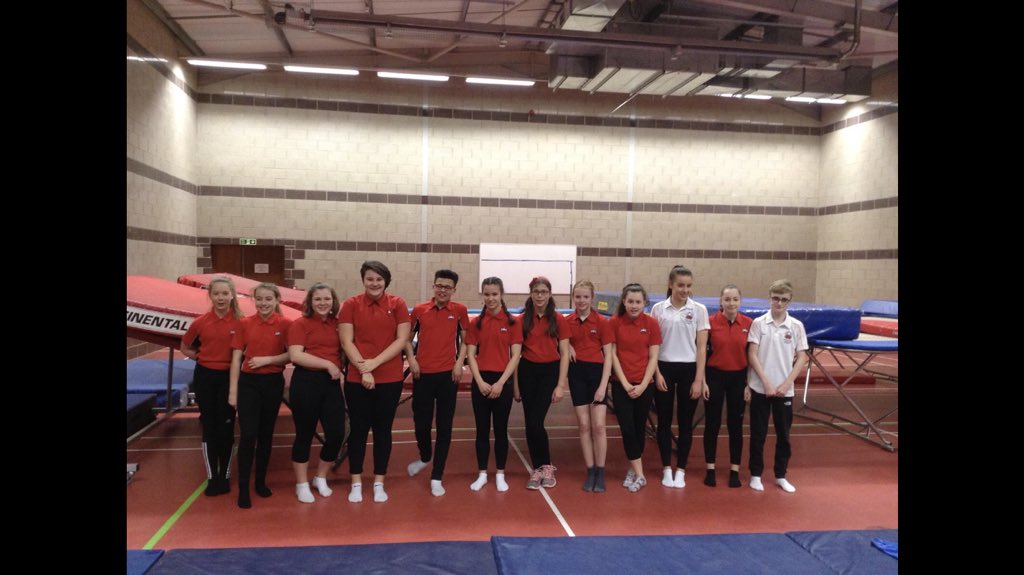 The Kibworth trampoline team ready to represent at the <a href="/LR_Sport/">Lr Sport</a> County Finals #GoTeamKibworth ⚫️🔴