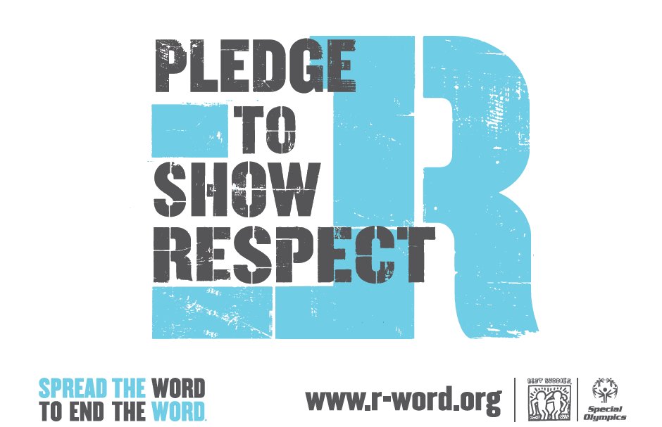GolisanoKids's tweet photo. Join us as we take the pledge to end the #rword today! Help us spread the word and fight for #respect for all. #ROCrespect https://t.co/InmNNjC6IY