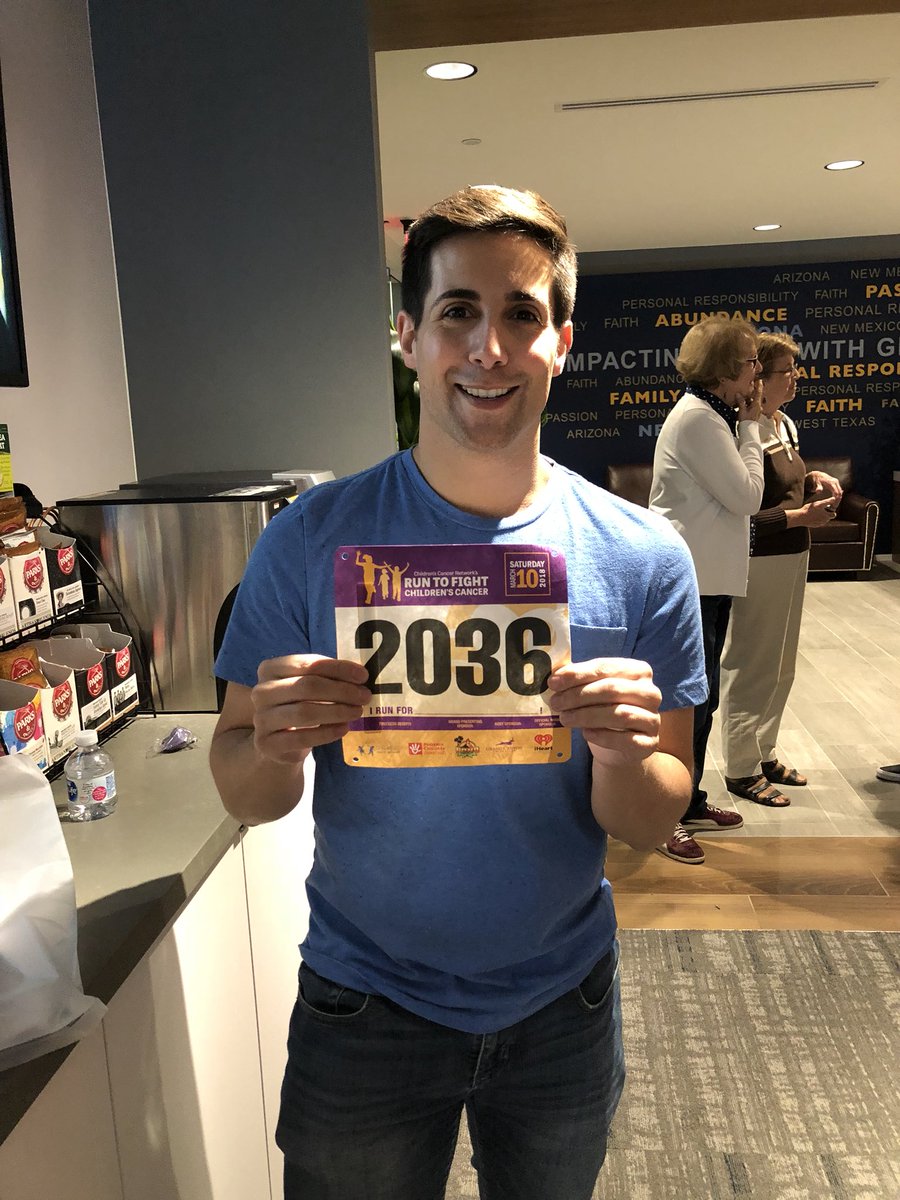 NickCiletti's tweet image. Just picked up my number for #Run2Fight to help end children’s cancer! Still can sign up day of at the event - see you Saturday at GCU! Ready for that 5K @CCNGold @gcu @Run2Fight