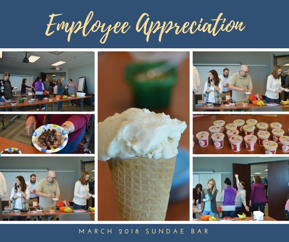 TheRemiGroup's tweet photo. #wednesdaywisdom You can't buy happiness...but you can buy ice cream and this is pretty much the same thing! Like if you agree. In celebration of #employeeappreciationday last week, we threw an ice cream sundae party with all the fixins. #employeeappreciation #LifeatRemiHQ https://t.co/0sbuViwJmu