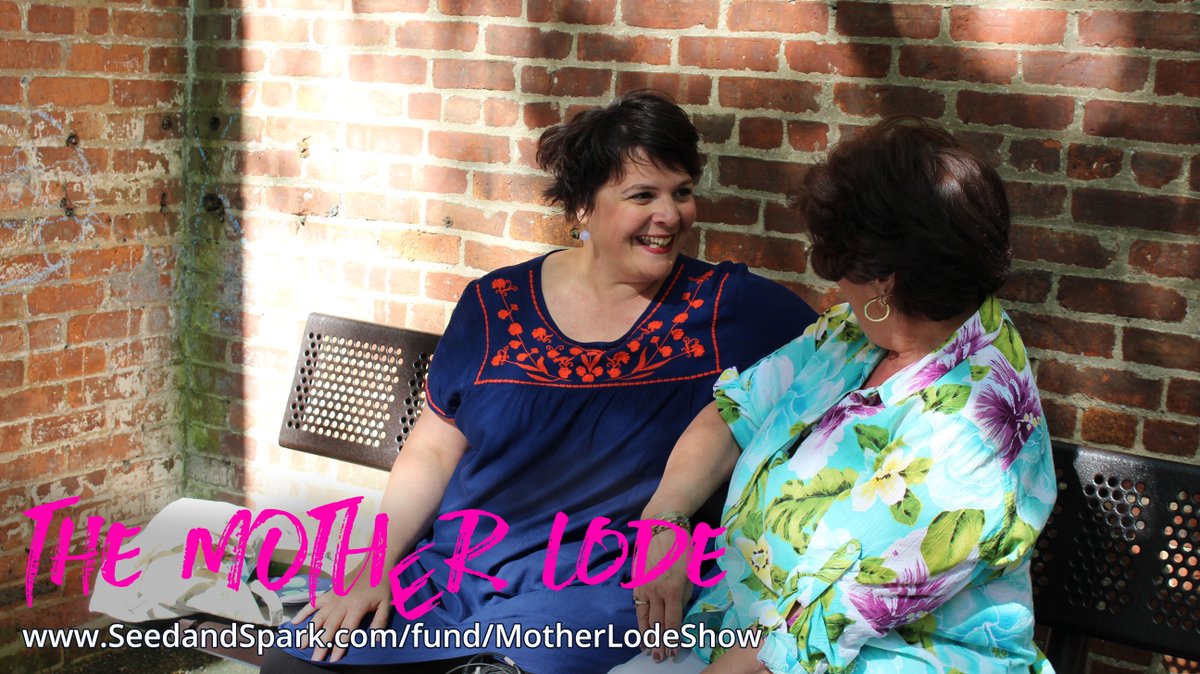 MotherLodeShow's tweet photo. Mama and mama: Writer/director/star Theresa chats with her mother on the set of our @seedandspark pitch video shoot! Click "follow" get updates about the show and help us unlock filmmaker goodies: https://t.co/u1BWyiE0xH #motherhood https://t.co/NsGO2VRmK2