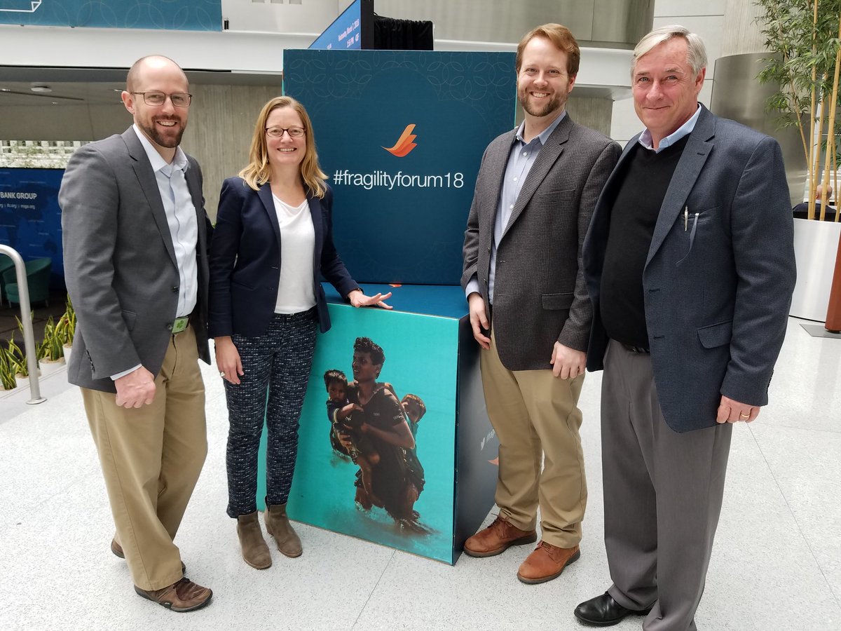 Great to spend some time at #FragilityForum18 with the team from <a href="/AllinforDev/">All in for Development</a> talking about how to make development more inclusive, apply what we learnt doing DDR to CVE, and working politically in FCV environments. allinfordev.com