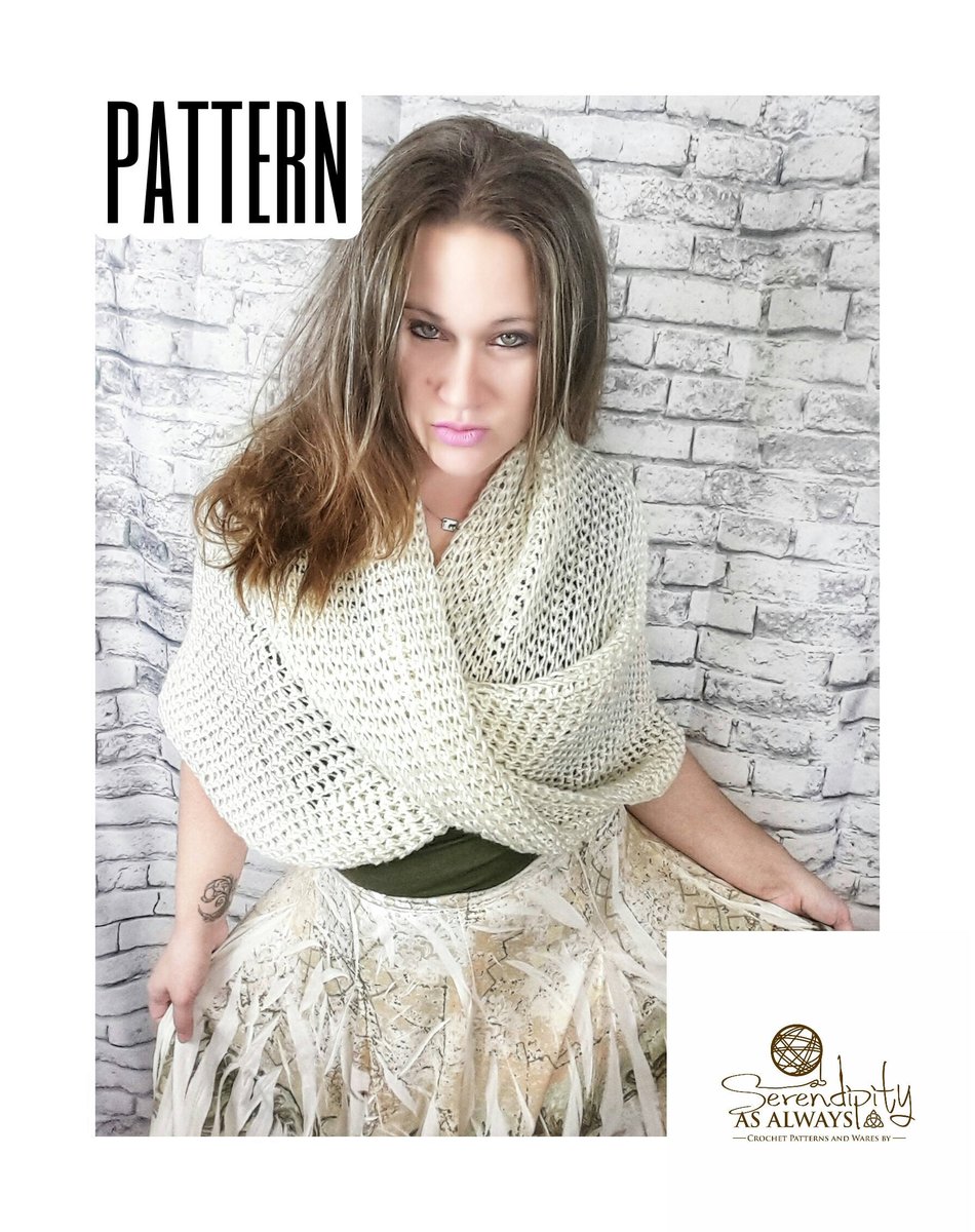 Crochet PATTERN | Woman's Wrap Pattern | Women's Twisted Wrap Crochet Pattern | Shawl Pattern | Easy Crochet Pattern for Women | PDF File tuppu.net/ea1162fa #Etsy #SerendipityasAlways #EasyPattern